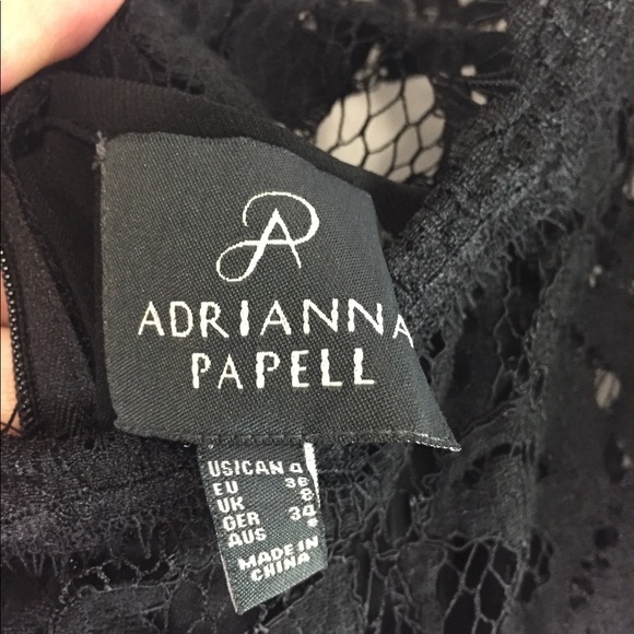 ADRIANNA PAPELL | dress kimono lace jersey ruched - Picture 7 of 8